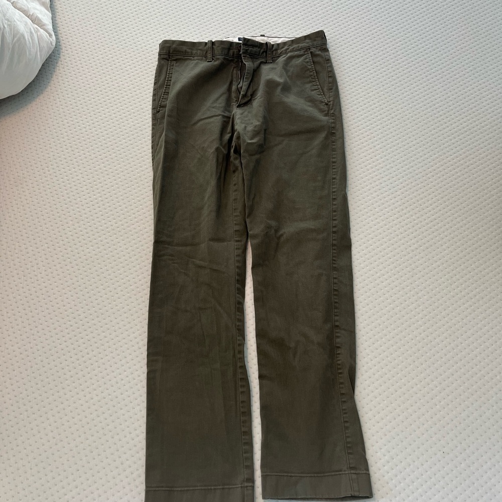 J. Crew Olive Chino Pants - Men’s 30x32